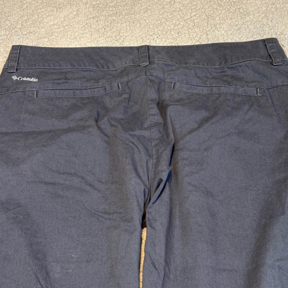Columbia Womens Gray Cotton Cropped Wide Leg Outdoor Hiking Pants Size 10 - Picture 6 of 12
